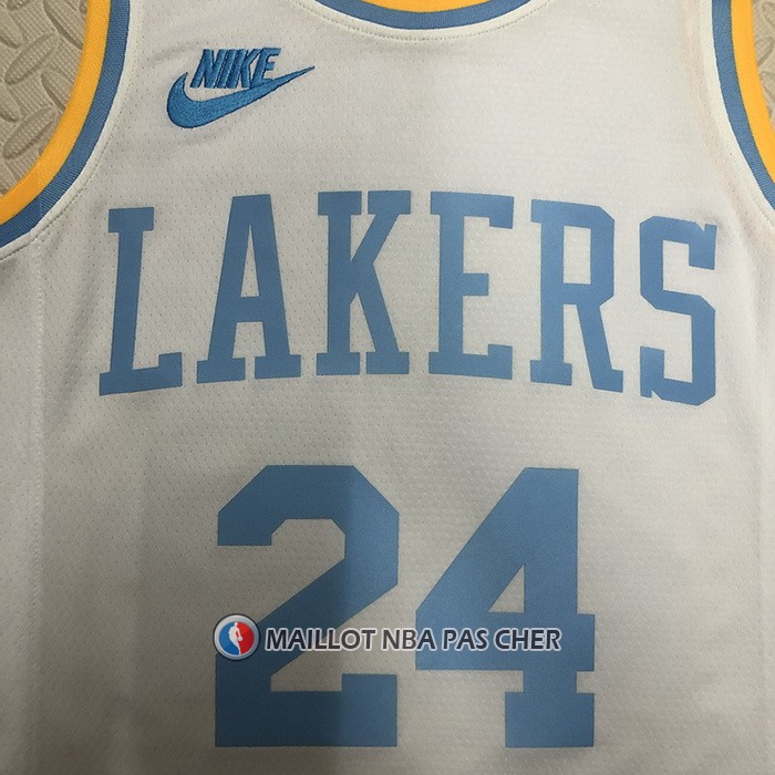 Maillot Los Angeles Lakers Kobe Bryant NO 24 Classic 2022-23 Blanc